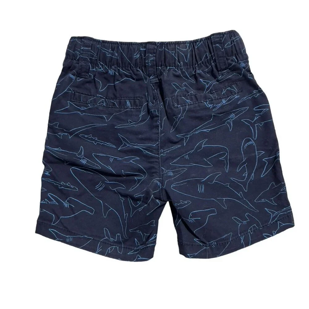 Old Navy 2T Navy Blue Shark Shorts